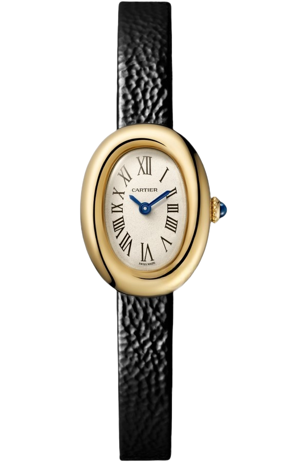 Cartier Baignoire WGBA0041 Super Clone Watch – Rose Gold Oval Case Black Dial Fake Replica