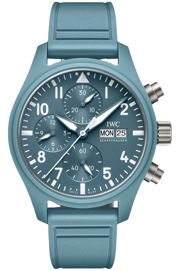 IWC Pilot’s Watch Chronograph IW389409 Super Clone – Black Dial Stainless Steel Replica