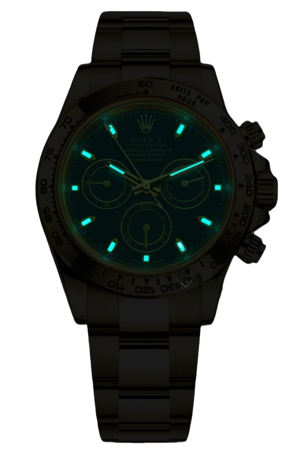 Rolex Daytona Black Dial Super Clone SwissReplica Watch 18kGold Bracelet Ref 116508-4130 Swiss Movement