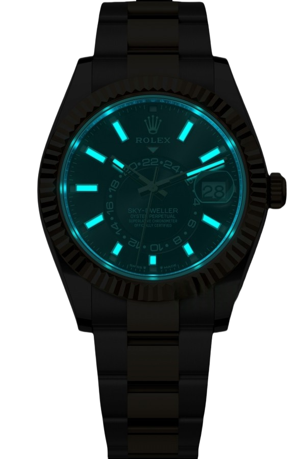 Rolex Sky-Dweller Champagne Dial Super Clone Swiss Replica Watch Jubilee Bracelet Ref M336933-0003 Swiss 9002 Movement