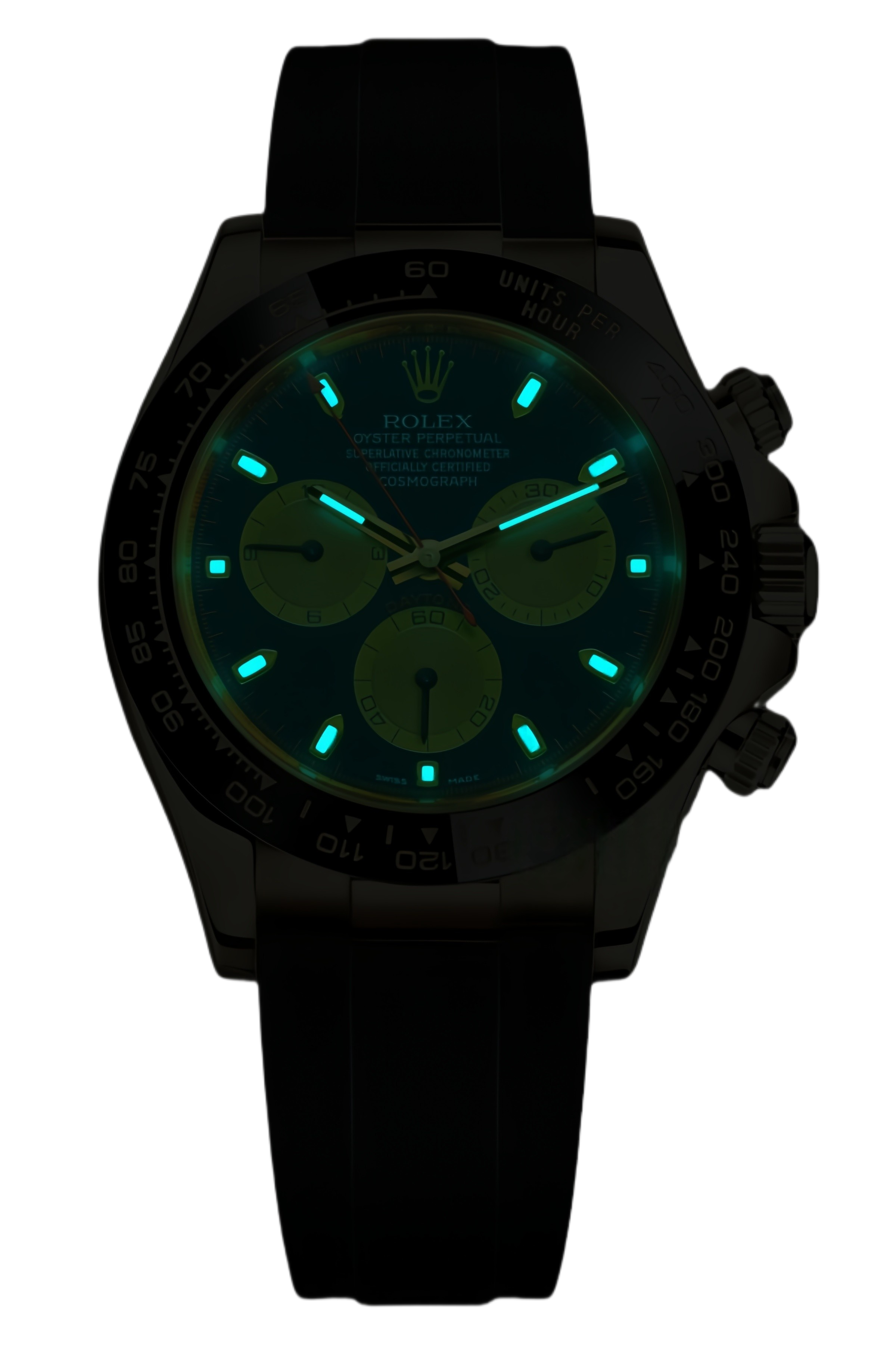 Rolex Daytona M116518LN-0047 Super Clone – Green Dial & Oysterflex Strap