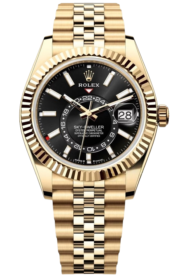 Rolex Sky-Dweller White Dial Super Clone Swiss Replica Watch Oyster Bracelet Ref M336938-0005 Swiss 9002 Movement
