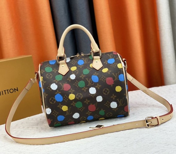 Louis Vuitton X YK Monogram Canvas Speedy Bandouliere 25 Handbag
