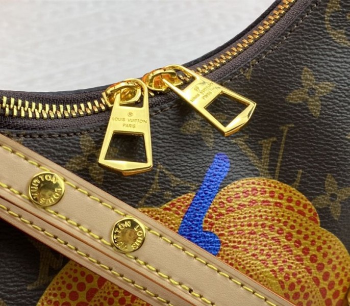 Louis Vuitton X YK Mongram Canvas Boulogne Bag In Pumpkin