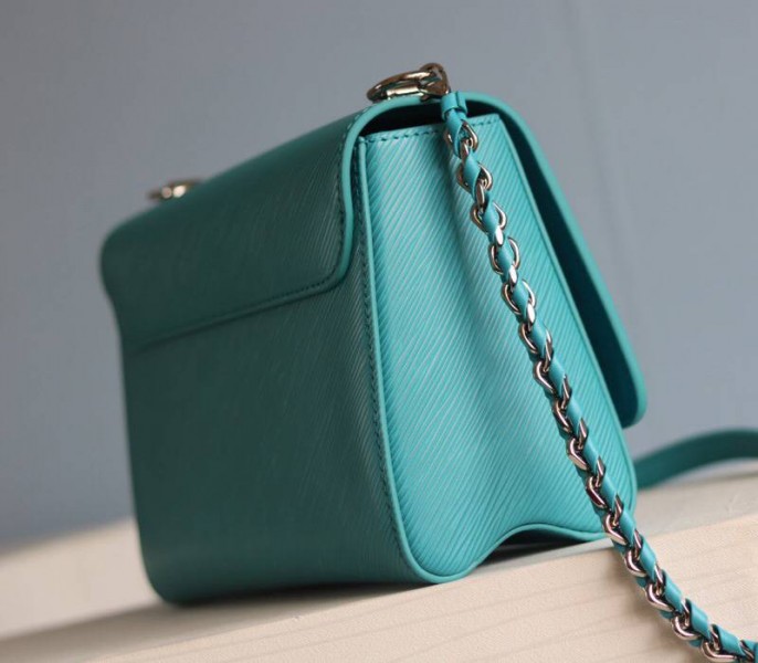 Louis Vuitton Epi Leather Twist MM Bag In Celestial Blue
