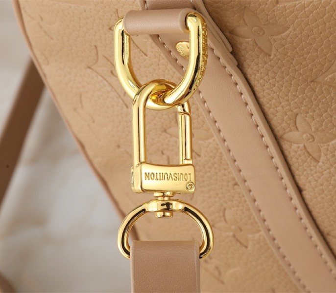 Louis Vuitton Monogram Empreinte Speedy Soft 30 Handbag In Apricot