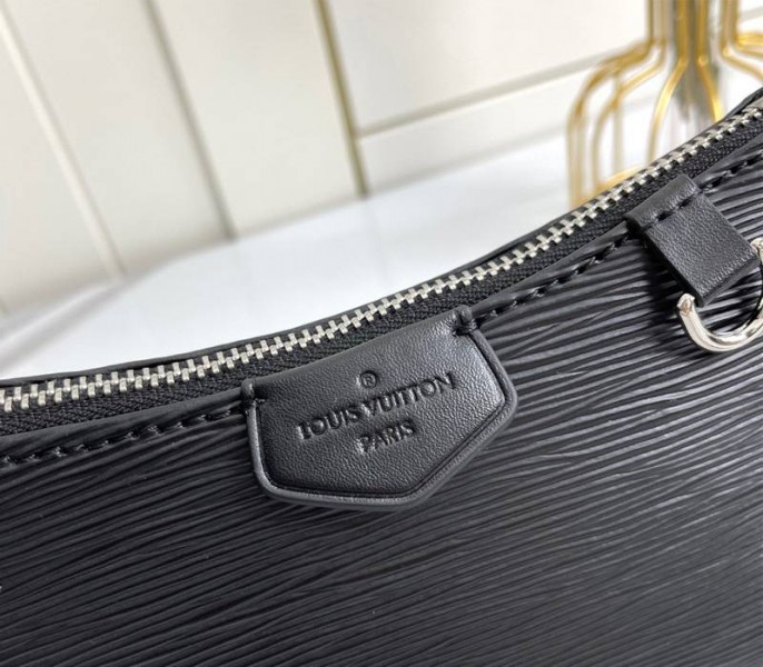 Louis Vuitton Epi Leather Easy Pouch On Strap In Black