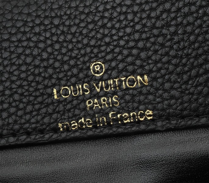 Louis Vuitton Capucines East-West MM Handbag In All Black