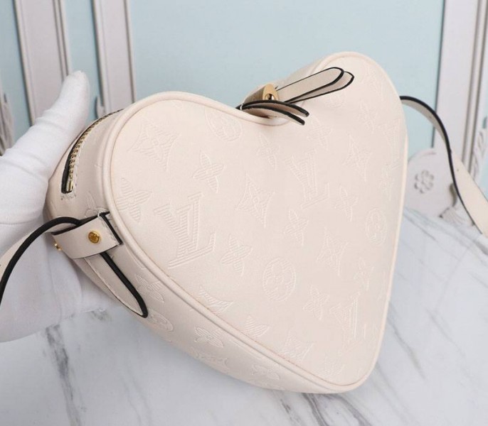 Louis Vuitton Monogram Empreinte Game On Coeur Bag In Cream