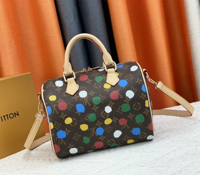 Louis Vuitton X YK Monogram Canvas Speedy Bandouliere 25 Handbag