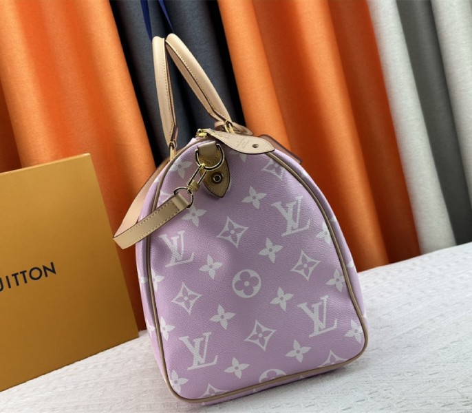 Louis Vuitton Speedy P9 Bandouliere 50 Bag In Light Hot Pink