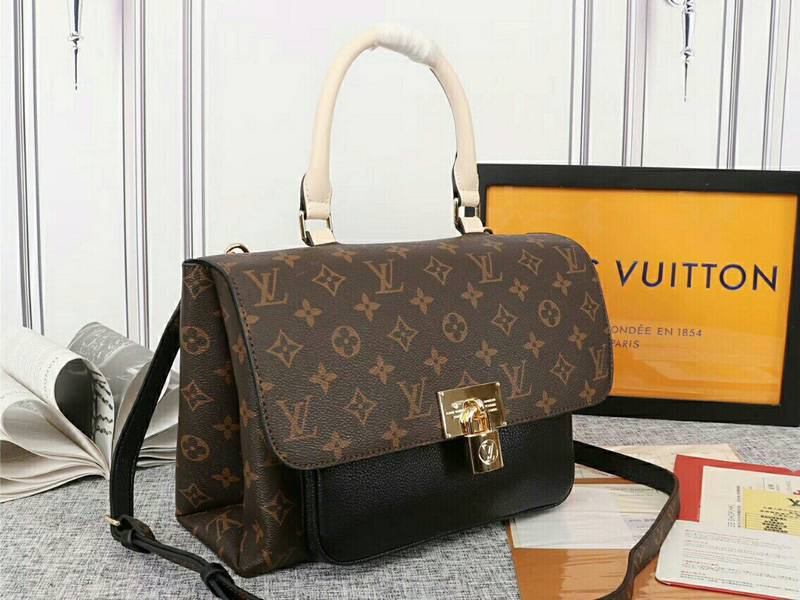 Louis Vuitton Monogram Canvas Marignan Bag In Black