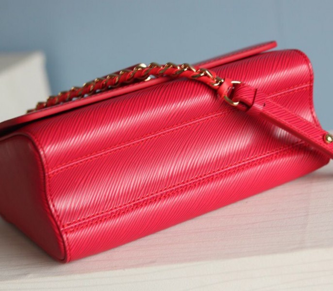 Louis Vuitton Epi Leather Twist MM Bag In Red