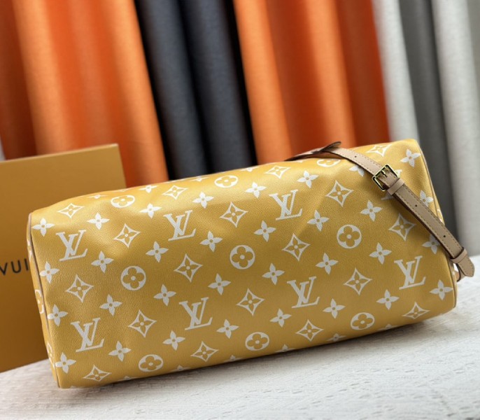 Louis Vuitton Speedy P9 Bandouliere 50 Bag In Yellow