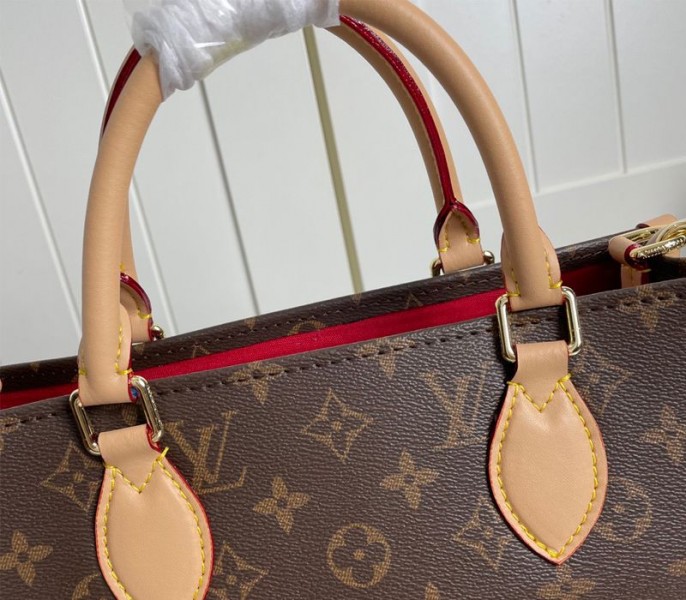 Louis Vuitton Monogram Canvas Sac Plat MM Carryall Handbag