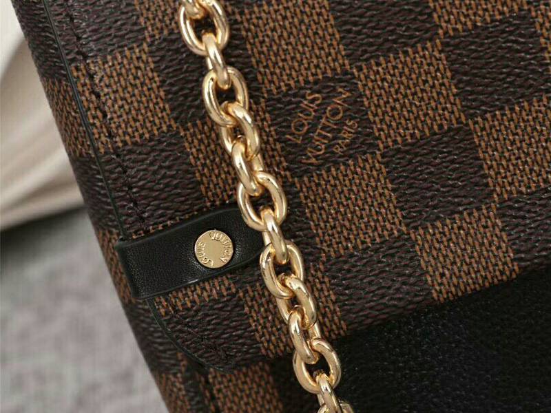 Louis Vuitton Damier Ebene Canvas Vavin PM Bag In Black