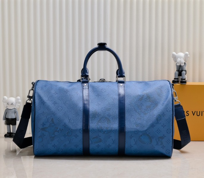 Keepall Bandouliere 50 In Navy River Blue