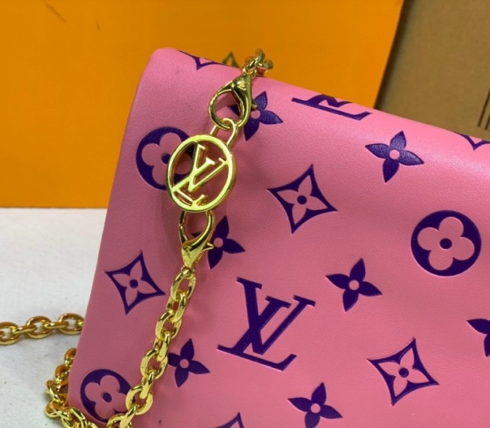 Louis Vuitton Coussin Pochette In Pink And Purple