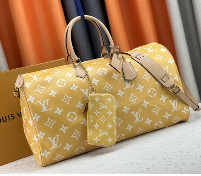 Louis Vuitton Speedy P9 Bandouliere 50 Bag In Yellow