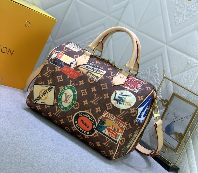 Louis Vuitton Flight Mode Monogram Canvas Speedy Bandouliere 30 Handbag