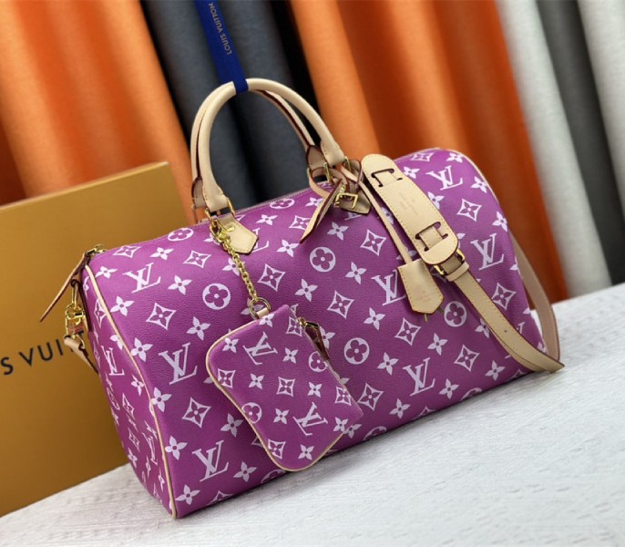 Louis Vuitton Speedy P9 Bandouliere 40 Bag In Pink Purple
