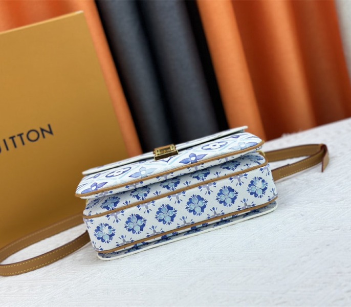 Louis Vuitton LV By The Pool Monogram Tiles Canvas Metis Handbag In Lagoon Blue