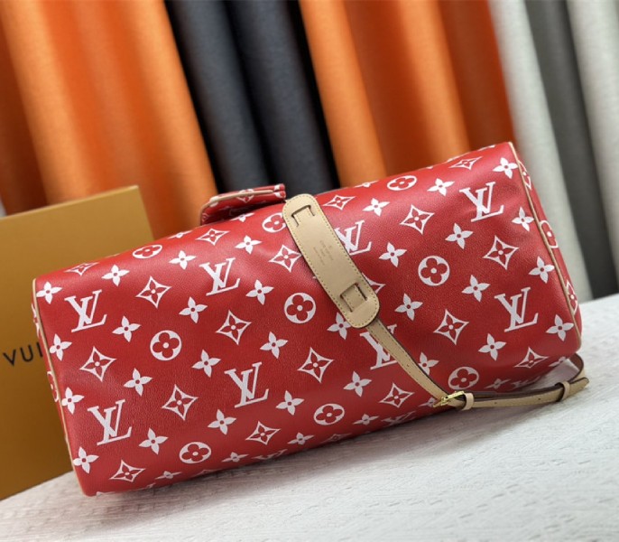 Louis Vuitton Speedy P9 Bandouliere 50 Bag In Red