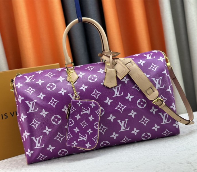 Louis Vuitton Speedy P9 Bandouliere 50 Bag In Pink Purple