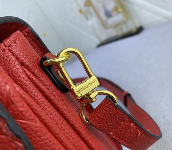 Monogram Empreinte Leather Metis In Red