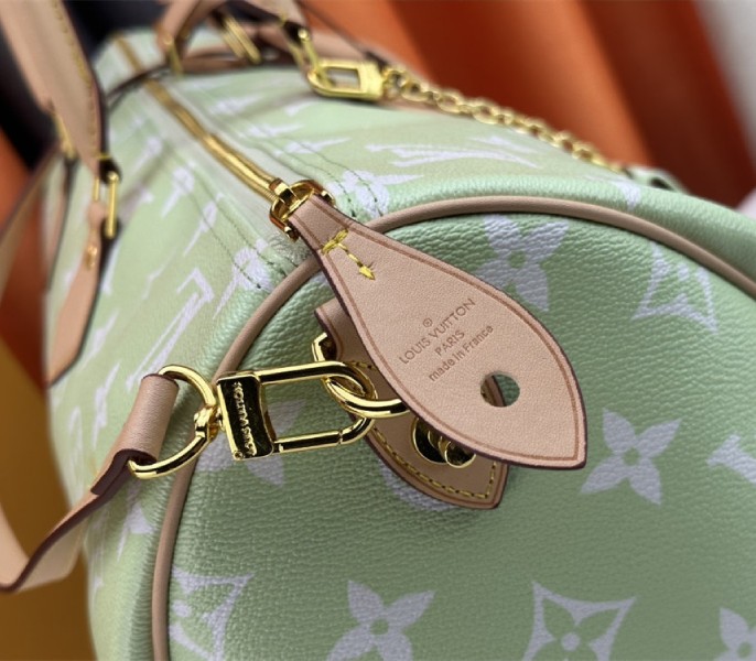 Louis Vuitton Speedy P9 Bandouliere 50 Bag In Light Green