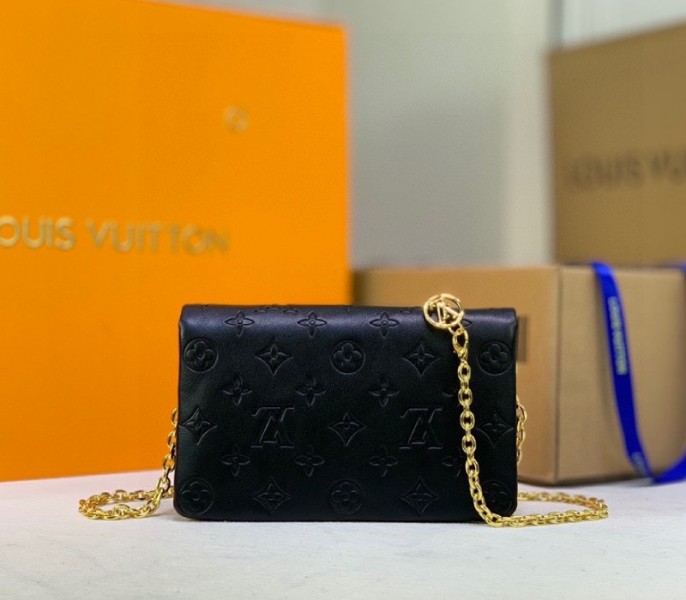 Louis Vuitton Coussin Pochette In Black