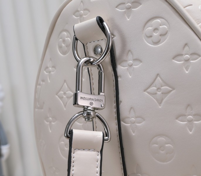 Monogram Empreinte Keepall Bandouliere 45 In Cream