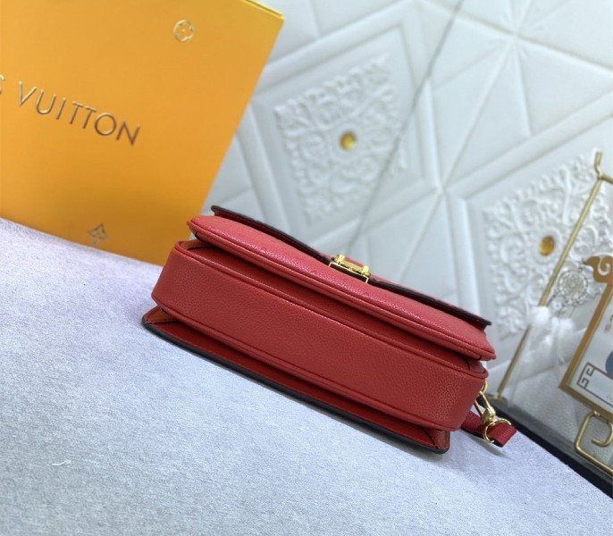 Monogram Empreinte Leather Metis In Red