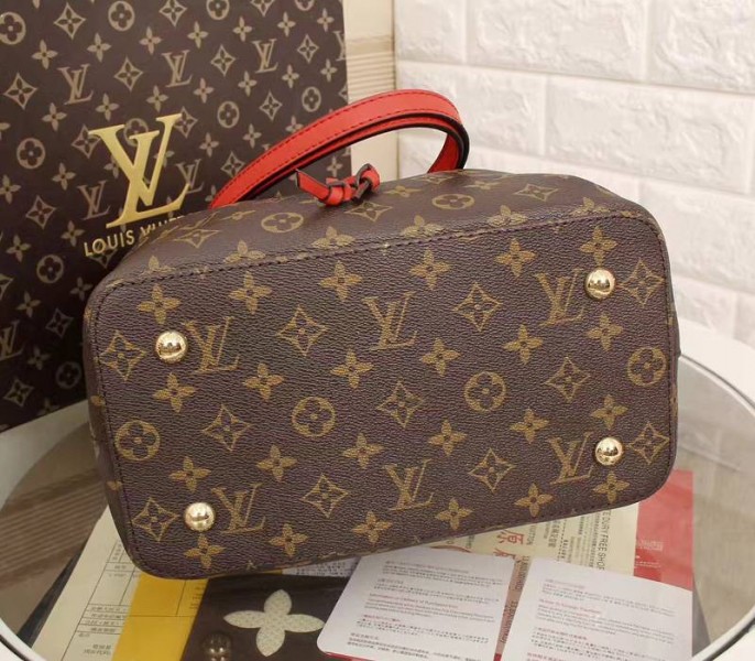 Louis Vuitton Monogram Canvas NeoNoe MM Bag In Coquelicot