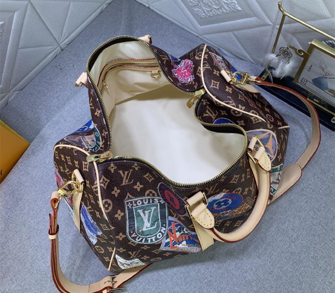 Louis Vuitton Flight Mode Monogram Canvas Keepall Bandouliere 45 Travel Bag