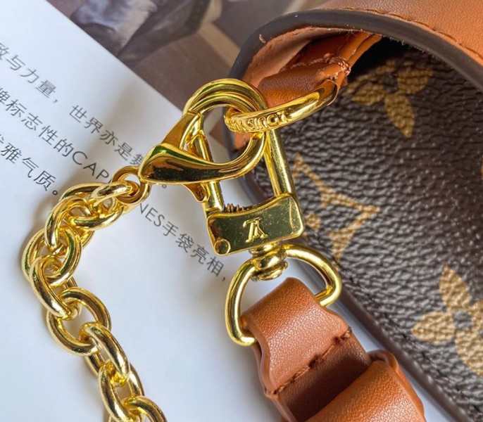 Louis Vuitton Monogram Canvas Padlock On Strap Bag In Caramel