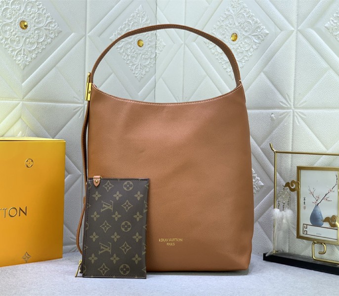 Louis Vuitton Low Key MM Hobo In Cognac Brown