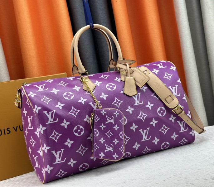 Louis Vuitton Speedy P9 Bandouliere 50 Bag In Pink Purple