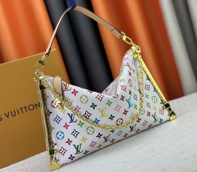 Louis Vuitton X TM Multicolored Lucky Trunk In White