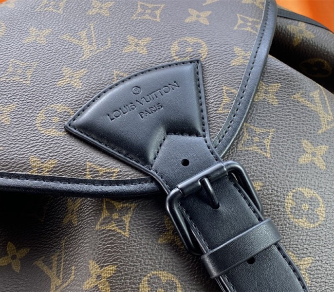 Louis Vuitton Monogram Canvas Montsouris Backpack In Black