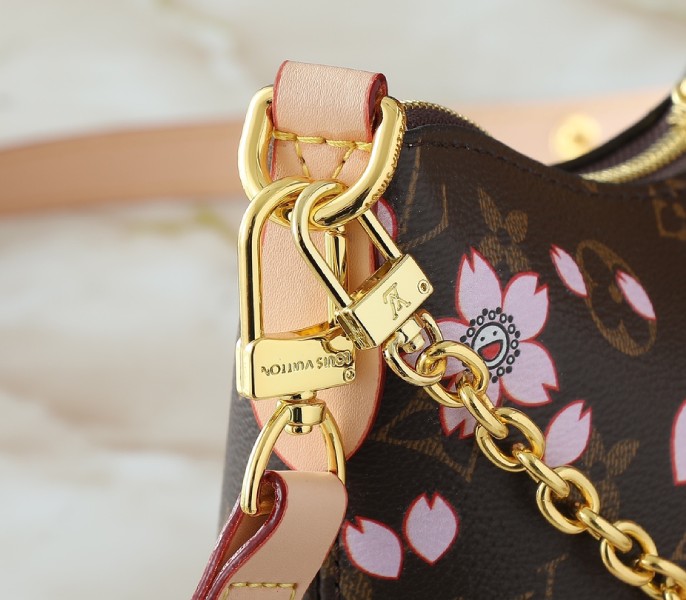 X TM Monogram Canvas Boulogne PM With Cherry Blossom