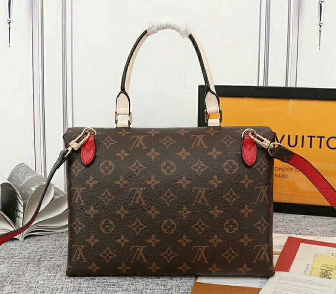 Louis Vuitton Monogram Canvas Marignan Bag In Coquelicot Red