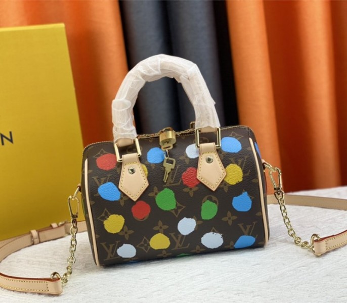 Louis Vuitton X YK Monogram Canvas Speedy 20 Handbag