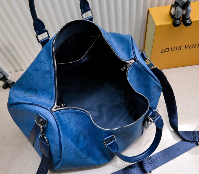 Keepall Bandouliere 50 In Navy River Blue