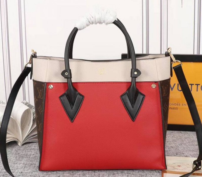 Louis Vuitton On My Side Bag In Pirate Red