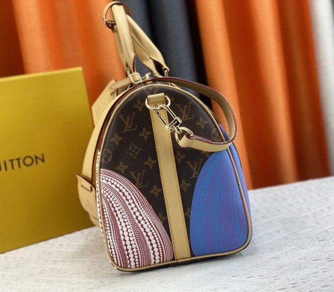 Louis Vuitton X YK Monogram Canvas Keepall 45 Luggage In Pumpkin