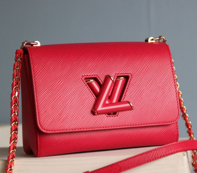 Louis Vuitton Epi Leather Twist MM Bag In Red