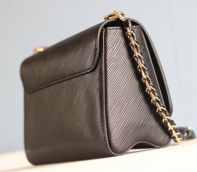 Louis Vuitton Epi Leather Twist MM Bag In Black