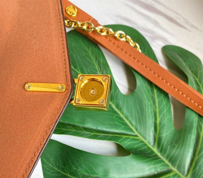 Louis Vuitton Monogram Canvas Padlock On Strap Bag In Caramel