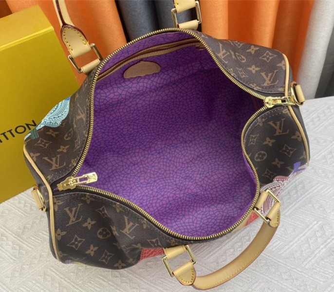 Louis Vuitton X YK Monogram Canvas Keepall 45 Luggage In Pumpkin